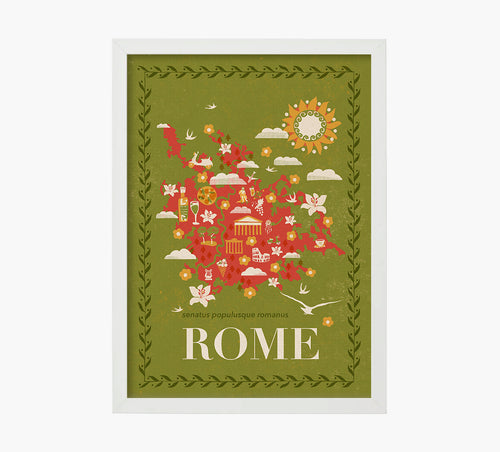 Print Rome Mapa