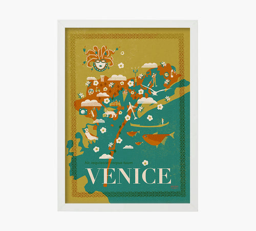 Print Venice Mapa
