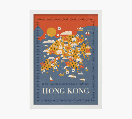 Print Hong Kong Mapa