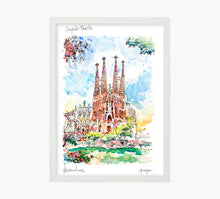 Cargar imagen en el visor de la galería, Sagrada Família Gaudi Art Print