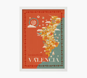Print Valencia Mapa