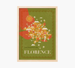Print Florence Mapa