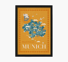 Cargar imagen en el visor de la galería, Print Munich Mapa