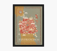 Cargar imagen en el visor de la galería, Print San Francisco Mapa