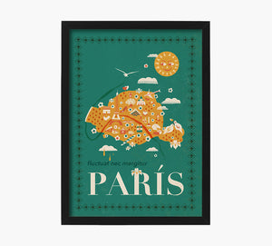 Print París Mapa