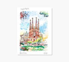 Cargar imagen en el visor de la galería, Sagrada Família Gaudi Art Print