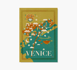 Print Venice Mapa