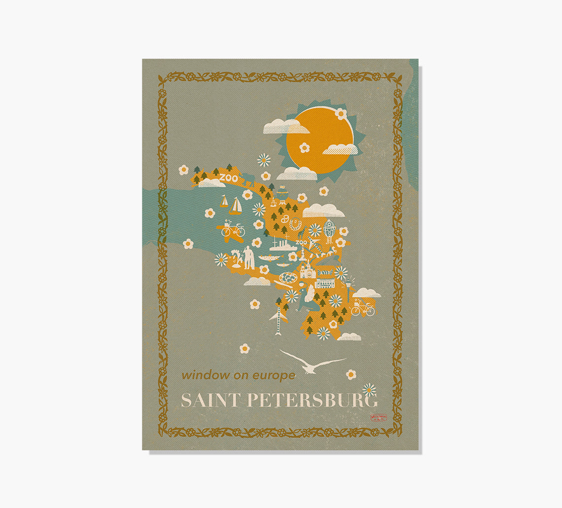 Print Saint Petersburg Mapa