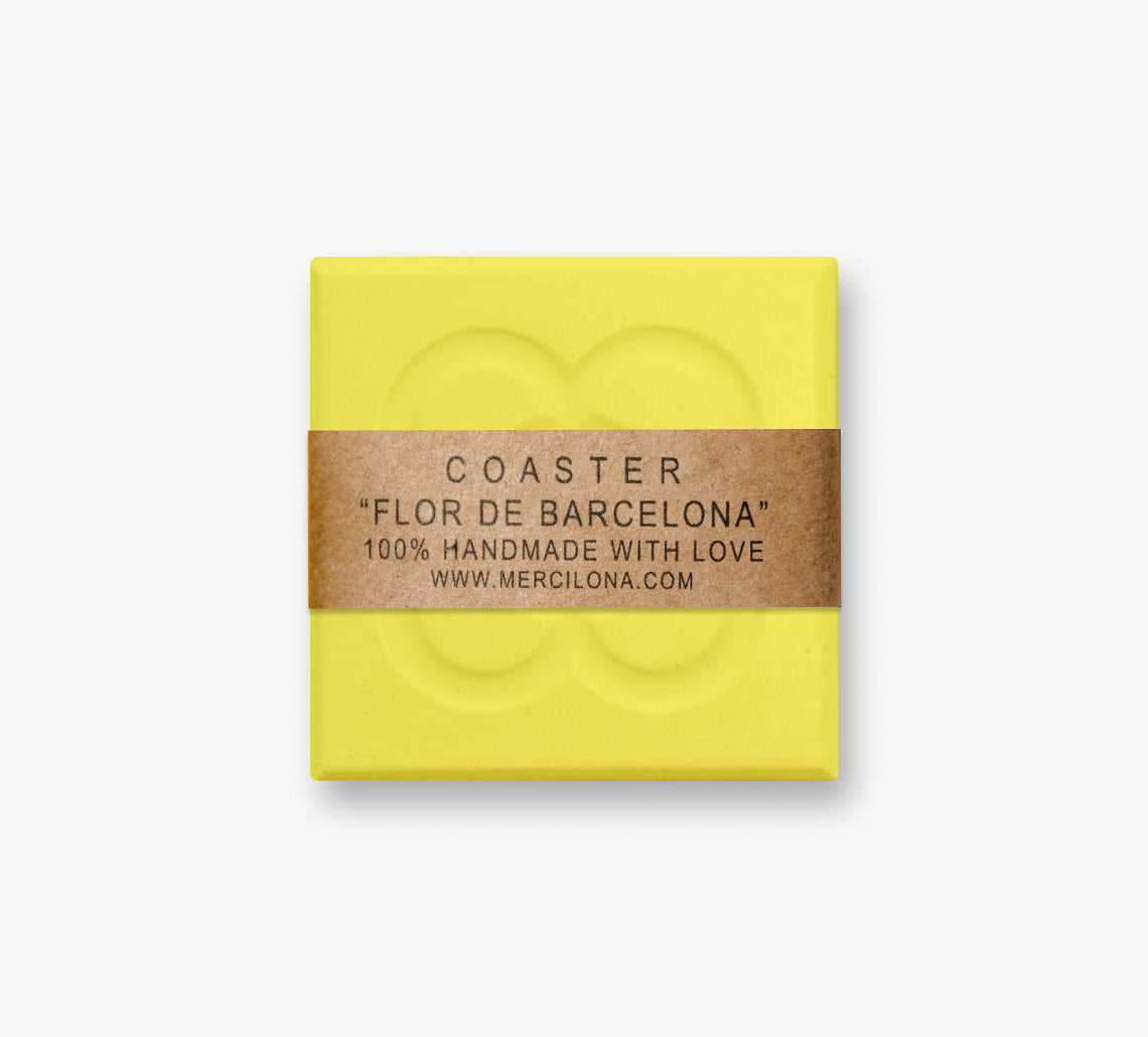 POSAVASO PANOT DE BARCELONA Amarillo