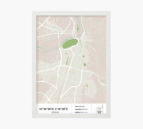 Print Mapa Girona