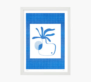 Print Blue Matisse