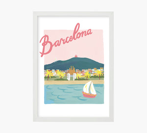 Print Barcelona Romantica