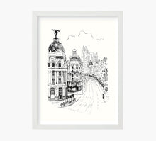 Load image into Gallery viewer, Dorado Madrid Gran Via Art Print