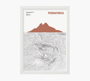 Topográfico Pedraforca Art Print