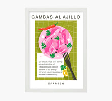 Cargar imagen en el visor de la galería, Receta Gambas al Ajillo Art Print