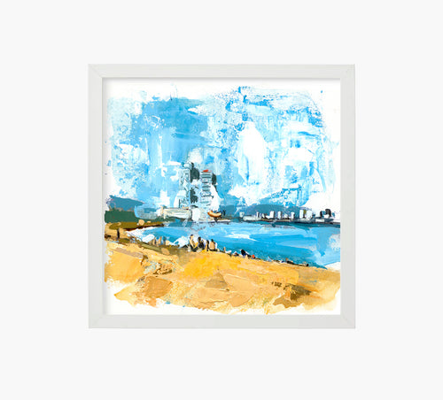 Print Barcelona Beach