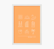 Cargar imagen en el visor de la galería, Print Iconos BCN naranja