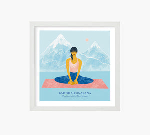 Yoga Baddha Konasana Art Print