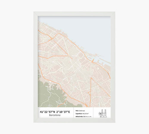 Print Mapa Barcelona