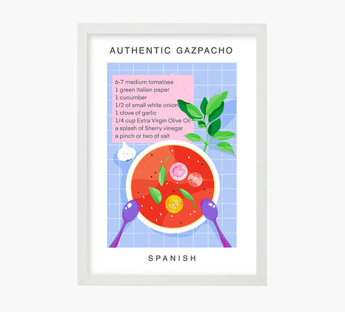 Receta Authentic Gazpacho Art Print