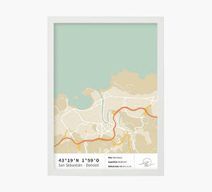 Print Mapa Donosti