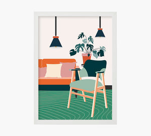 Sofa Silla Montsera Art Print