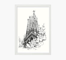 Load image into Gallery viewer, Print Sagrada Familia Dorado