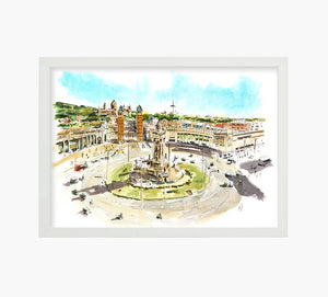 Spain Square Art Print