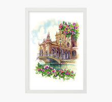 Cargar imagen en el visor de la galería, Sevilla Puente de Plaza España Art Print