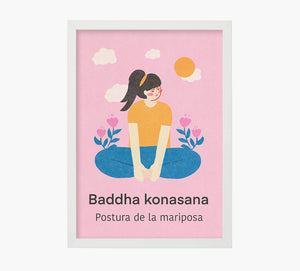 Yoga Baddha Konasana Art Print