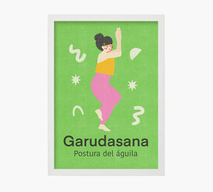 Yoga Garudasana Art Print