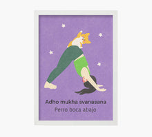 Load image into Gallery viewer, Yoga Adho Mukha Svanasana Art Print