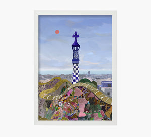 Park Güell Sunset Art Print