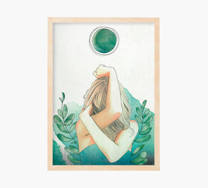 Moon Verde Art Print