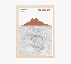 Topográfico Pedraforca Art Print