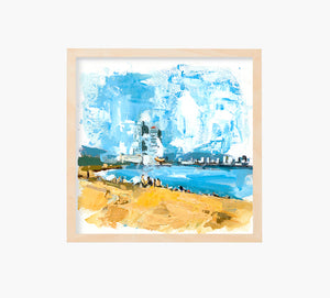 Barcelona Beach Art Print
