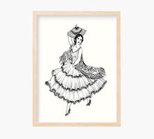 Load image into Gallery viewer, Dorado Bailadora de Flamenco Art Print