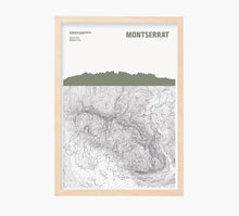 Cargar imagen en el visor de la galería, Topográfico Montserrat Art Print