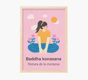 Yoga Baddha Konasana Art Print