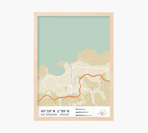 Print Mapa Donosti
