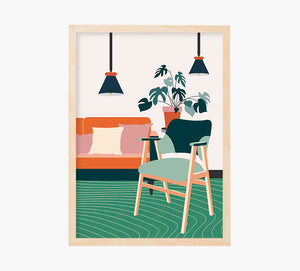 Sofa Silla Montsera Art Print
