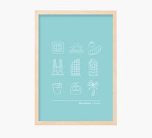 Load image into Gallery viewer, Minimal Icono Barcelona Art Print