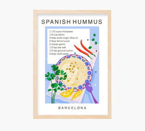 Receta Spanish Hummus Art Print