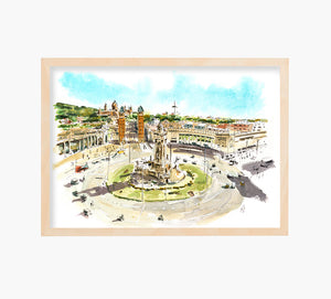 Spain Square Art Print