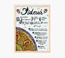 Load image into Gallery viewer, Receta Fideuá Art Print