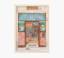 Load image into Gallery viewer, Locales Bar La Alegria Art Print