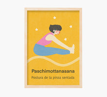 Load image into Gallery viewer, Yoga Paschimottanasana Art Print