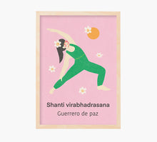 Cargar imagen en el visor de la galería, Yoga Shanti Virabhadrasana Art Print