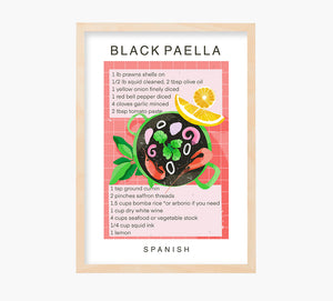 Print Black Paella