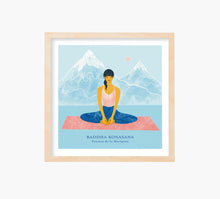 Cargar imagen en el visor de la galería, Yoga Baddha Konasana Art Print